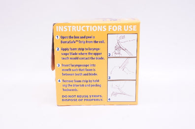 Salmon ES-001-50 DentaSafe Intubating Dental Guard Strips (x) - Box of 50